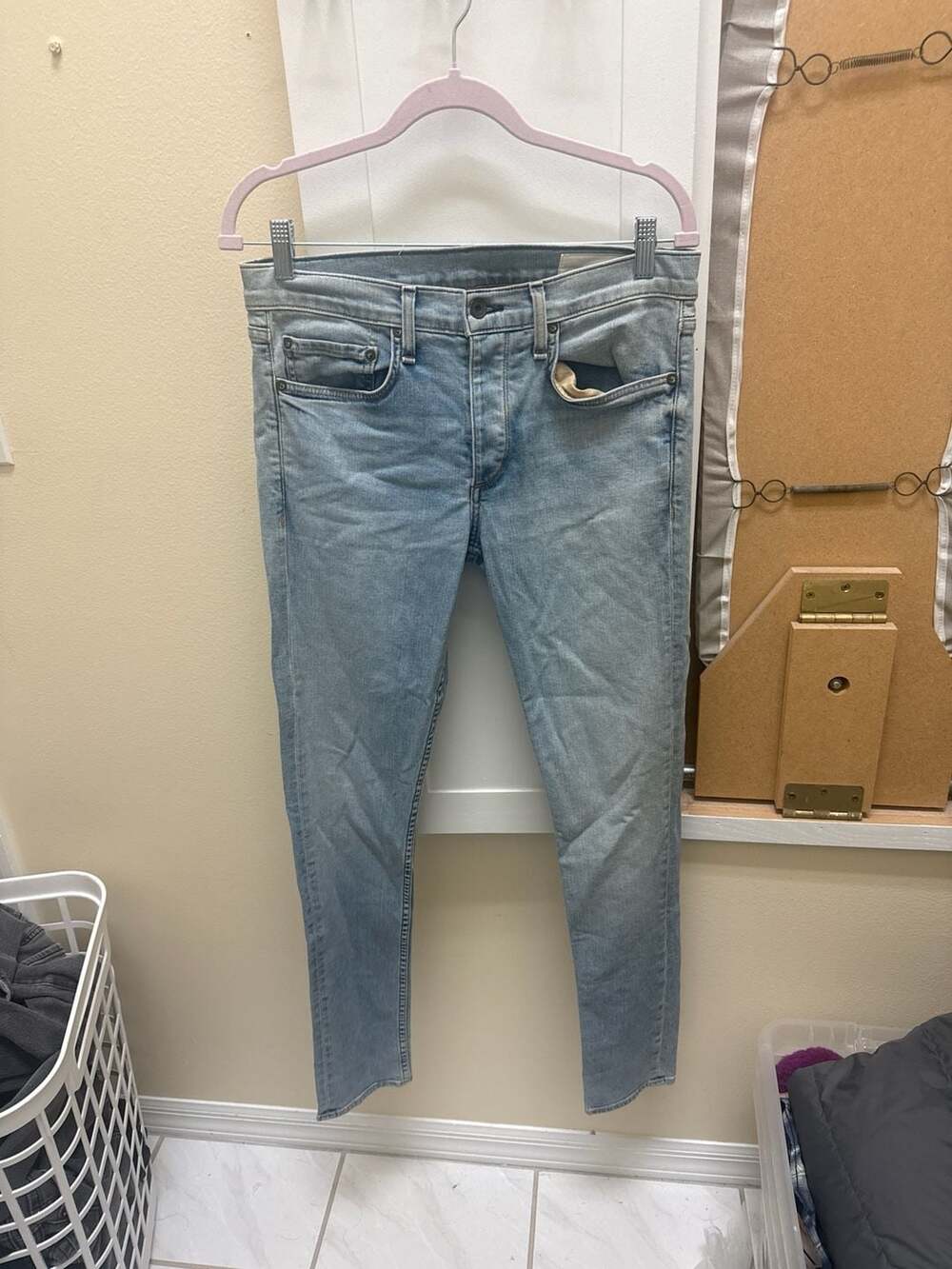 Rag & Bone Fit 1 Extra Slim Light Wash Jeans Size 30